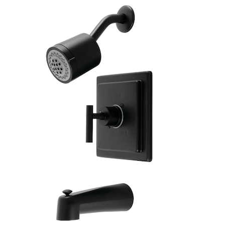 Kingston Brass Single-Handle Tub and Shower Faucet, Matte Black KB4650CML